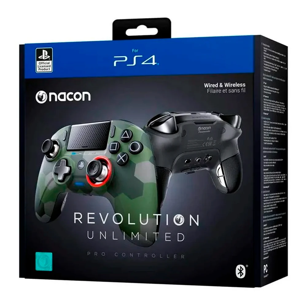 CONTROLLER NACON PRO REVOLUTION UNLIMITED VERDE CAMUFLADO – PLAYSTATION 4