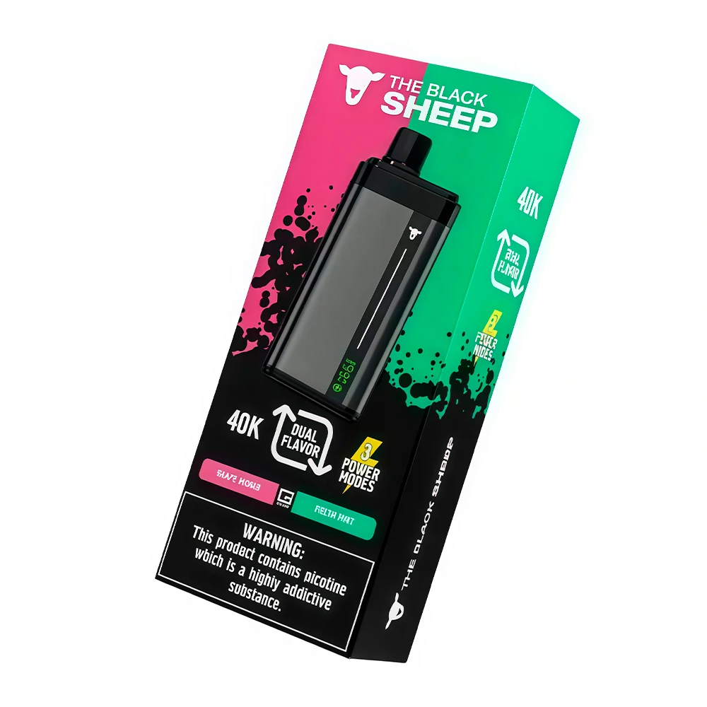 GRAPE MANGO/FRESH MINT THE BLACK SHEEP DUAL TANK 40000 PUFFS - POD DESCARTÁVEL