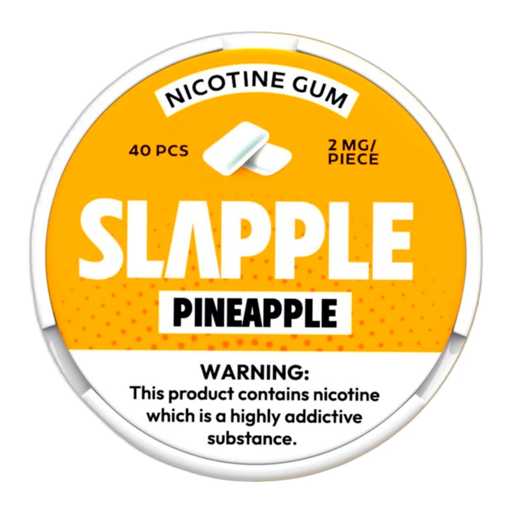 GOMA DE NICOTINA SLAPPLE PINEAPPLE - 2MG - 40PCS