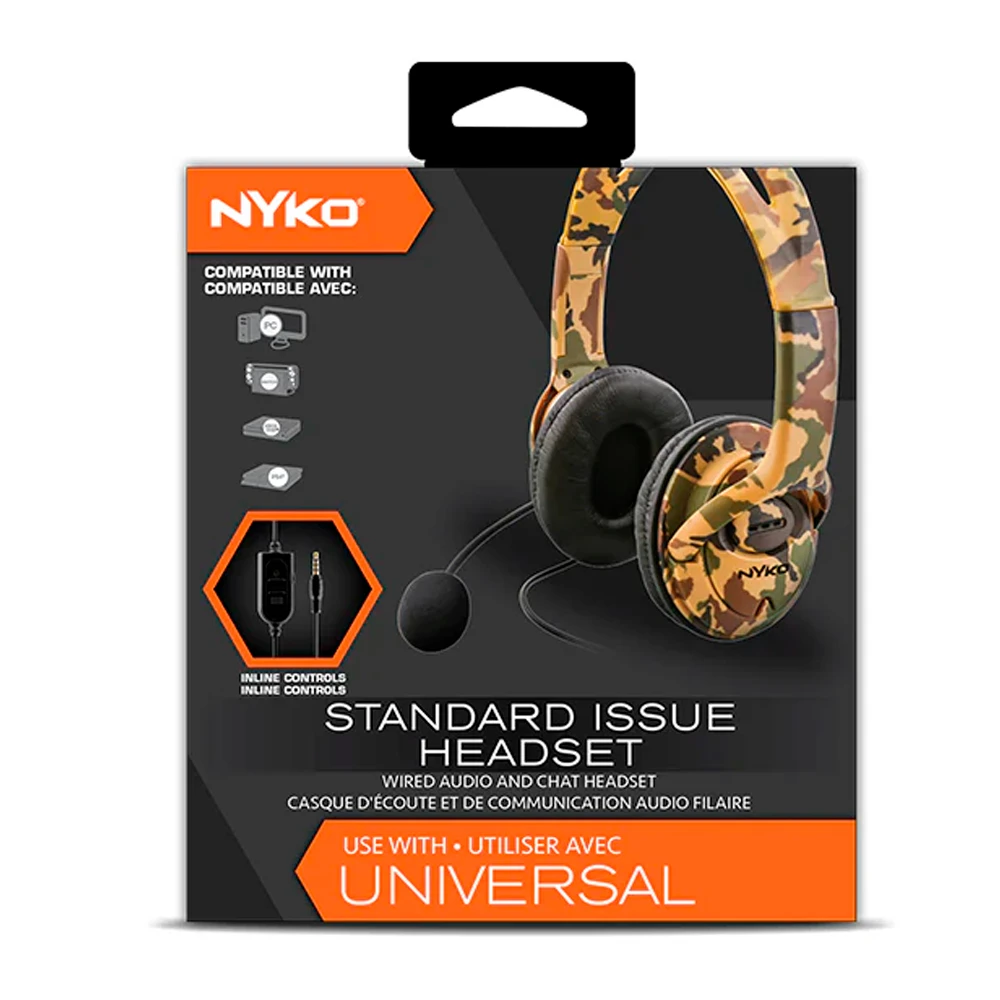 NYKO STANDARD ISSUE HEADSET – HEADSET GAMER PARA PS4 / PC / XBOX