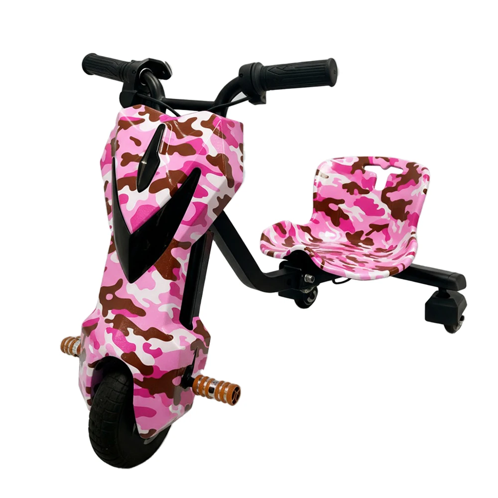 CAMO ROSA SMART WHEEL TRICICLO ELÉTRICO 8.5 COM BLUETOOTH E LUZES