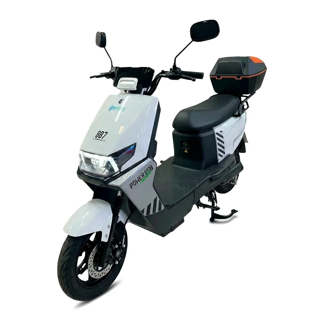 Smart Wheel 007 Power KZ007 Moto Elétrica 1000W 48V/24Ah Branca no Paraguai