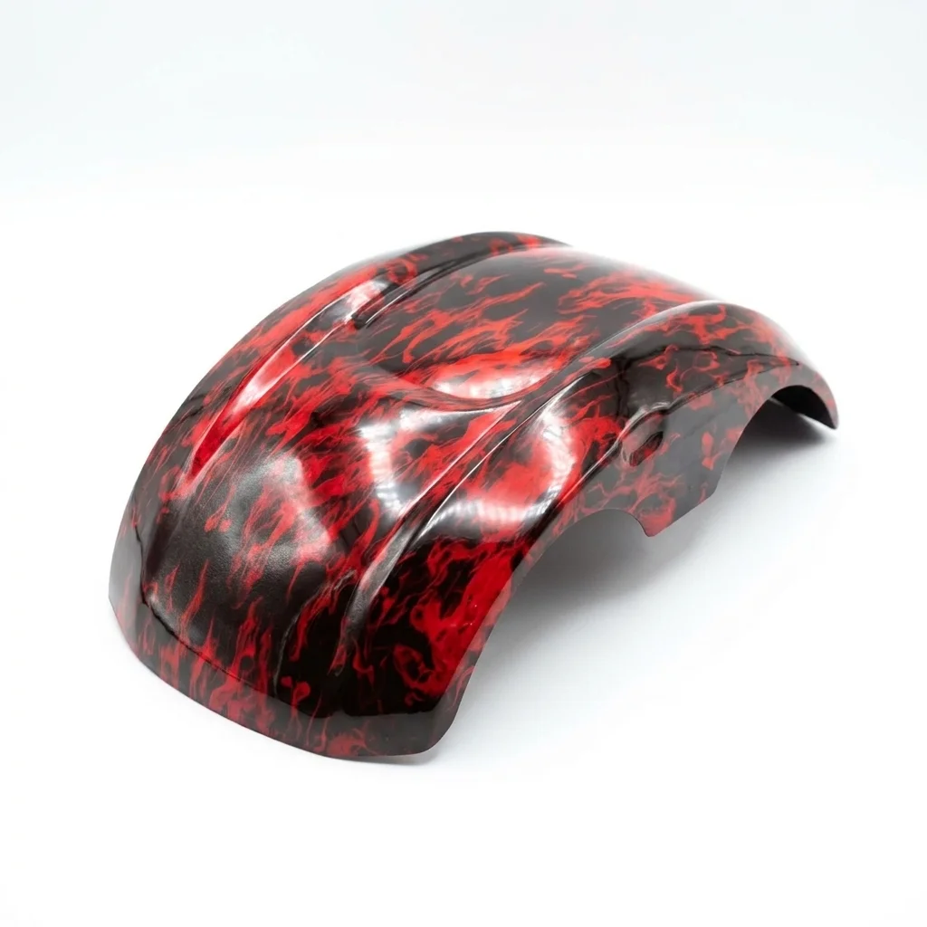 Paralama Largo Smart Wheel X12 Vermelho Chamas - Reposição no Paraguai