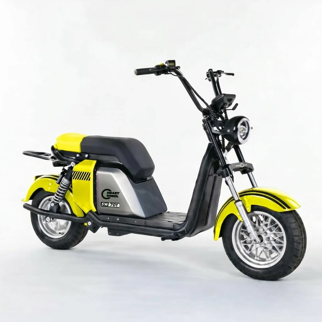 Moto Elétrica Smart Wheel SW701 1000W 60V/20Ah Amarela para Comprar no Paraguai