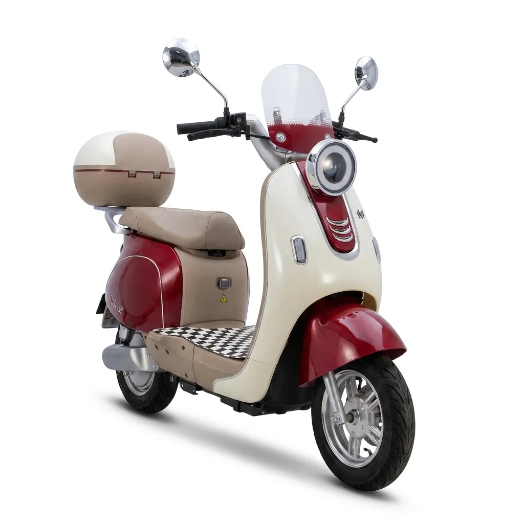 Smart Wheel Moto Elétrica Cappuccino Vermelho 1000W 48V/20Ah no Paraguai