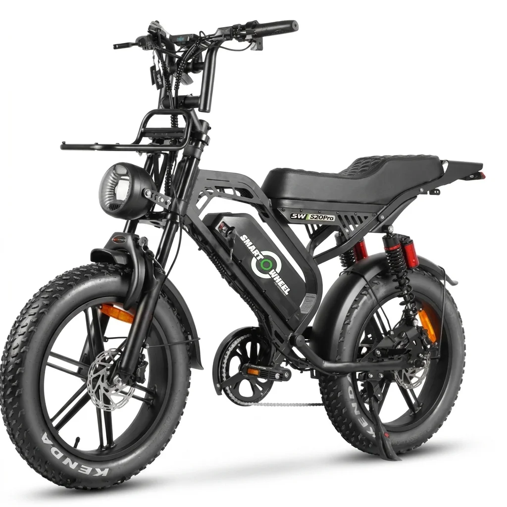 Smart Wheel Ebike S20 Pro 1000W 48V/18.2A Black - Mobilidade Elétrica no Paraguai