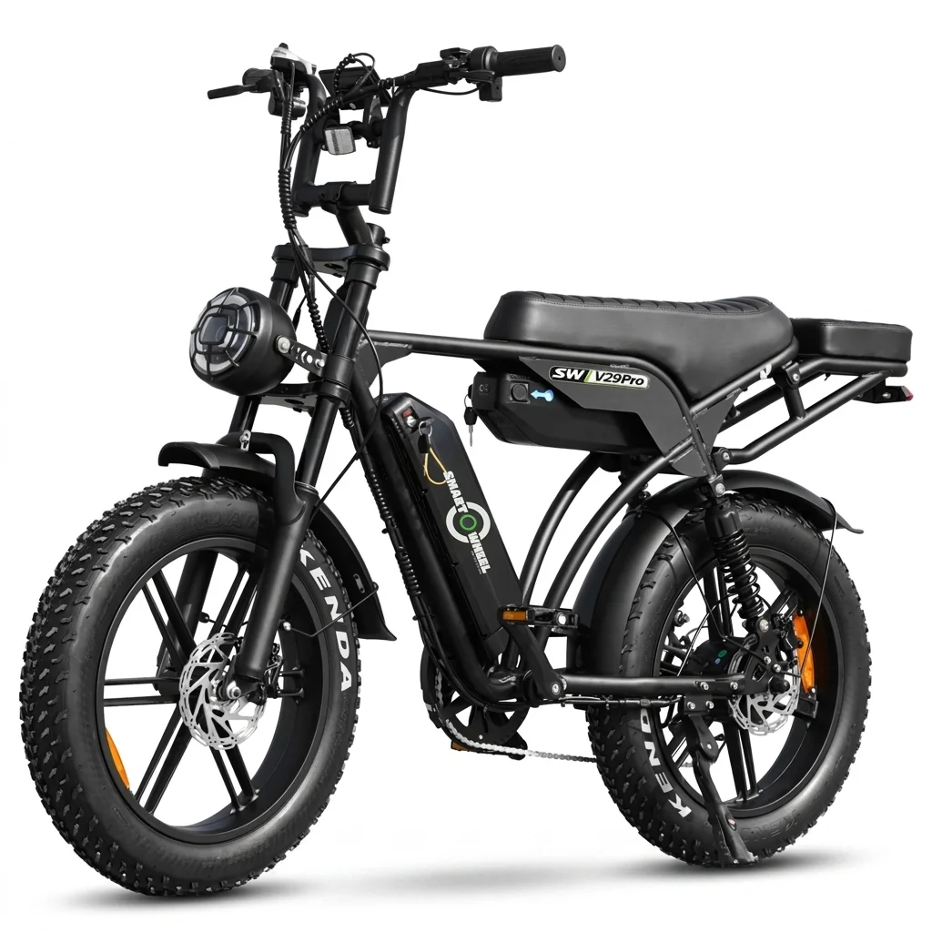 Smart Wheel Ebike V29 Pro 1000W 2 Baterias Black - Bicicleta Elétrica no Paraguai