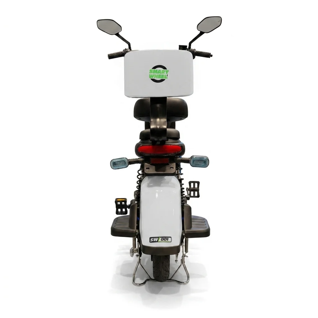 Moto Elétrica Smart Wheel SW 001 Branca 1000W 48V 20Ah Lithium no Paraguai