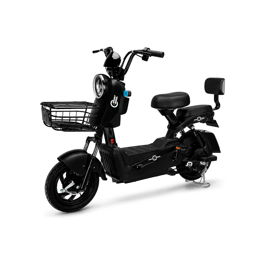 Moto Elétrica Smart Wheel SW 001 Preta 1000W 48V 20Ah Lítio no Paraguai