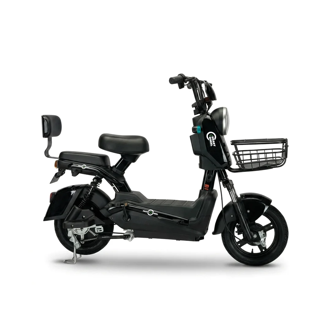 Moto Elétrica Smart Wheel SW 001 Preta 1000W 48V 20Ah Lítio no Paraguai