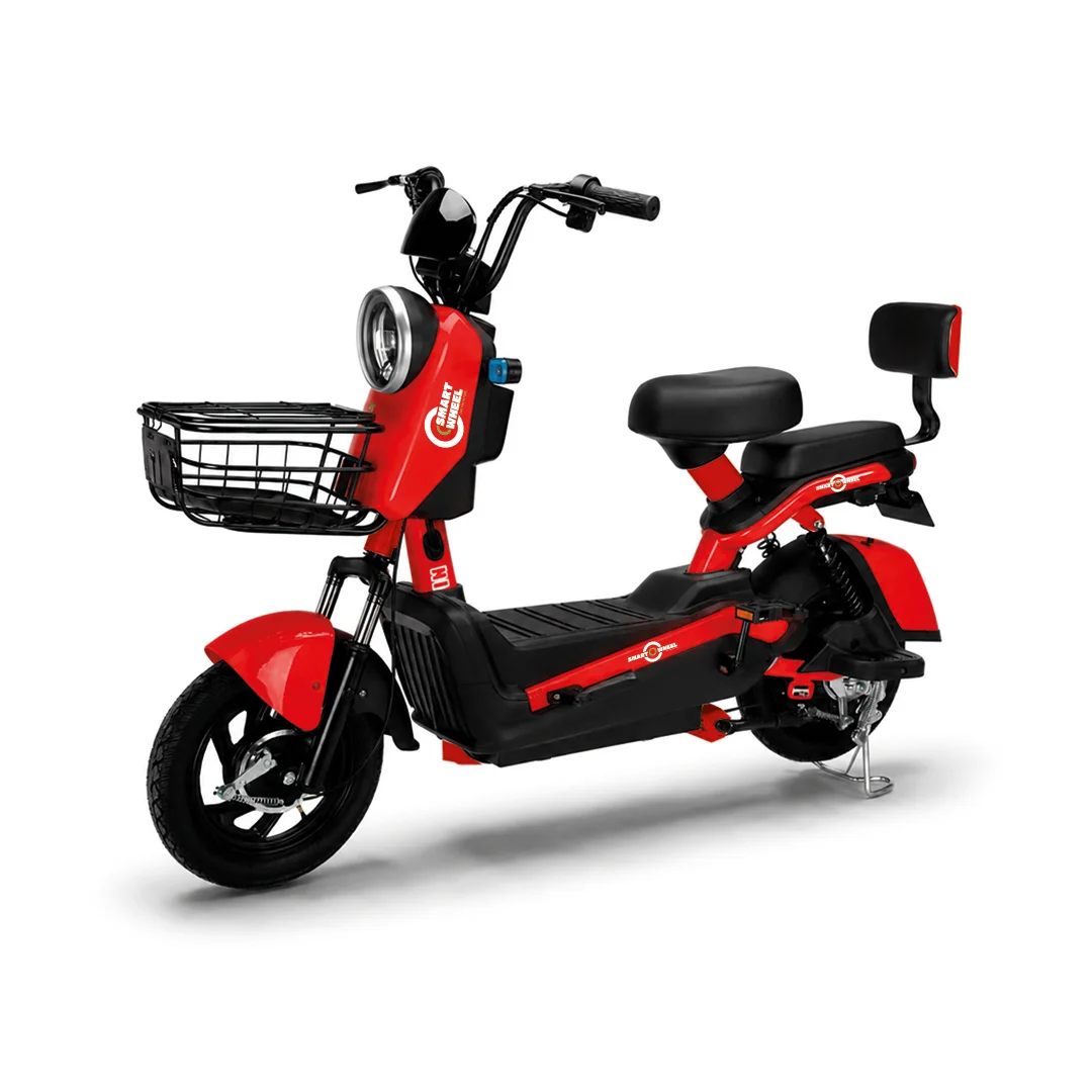 Moto Elétrica Smart Wheel SW 001 Vermelha 1000W 48V 20Ah no Paraguai