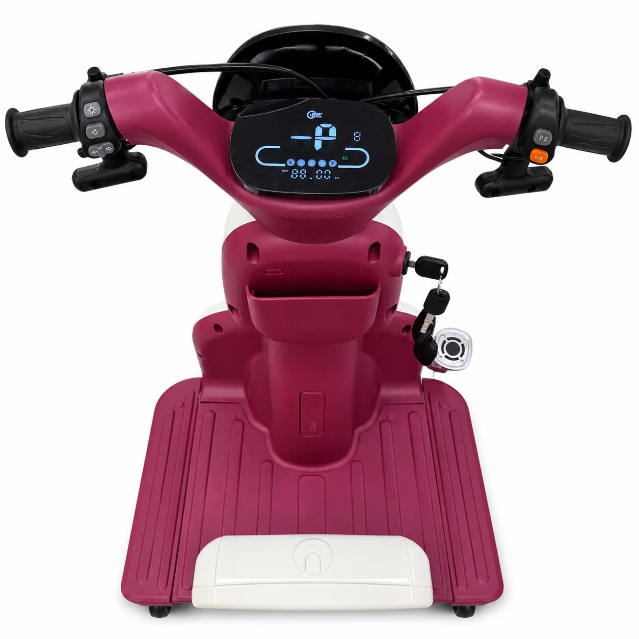 Triciclo Elétrico Smart Wheel Safe 1000W 48V/20Ah Branco/Vermelho no Paraguai
