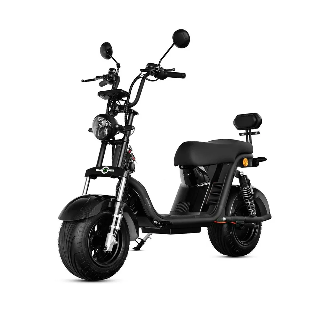 Smart Wheel X12 Preto Fosco - Scooter Elétrico 1000W 60V/20Ah no Paraguai