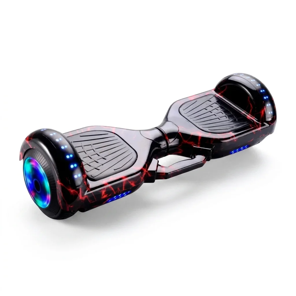 Hoverboard Smart Wheel 6.5" com Alça e Luzes LED Vermelhas no Paraguai