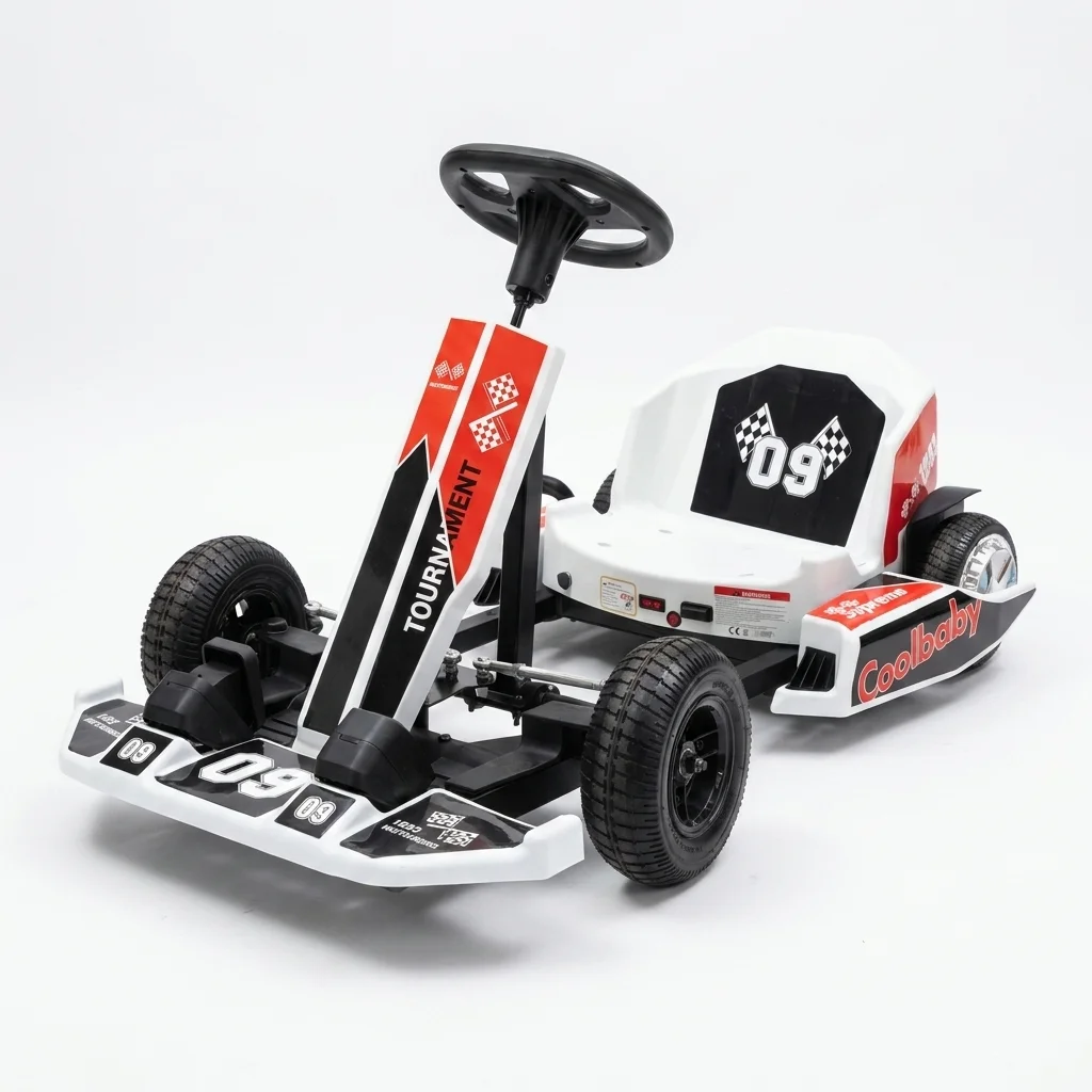 Kart Elétrico Infantil Smart Wheel 350W Branco/Preto no Paraguai