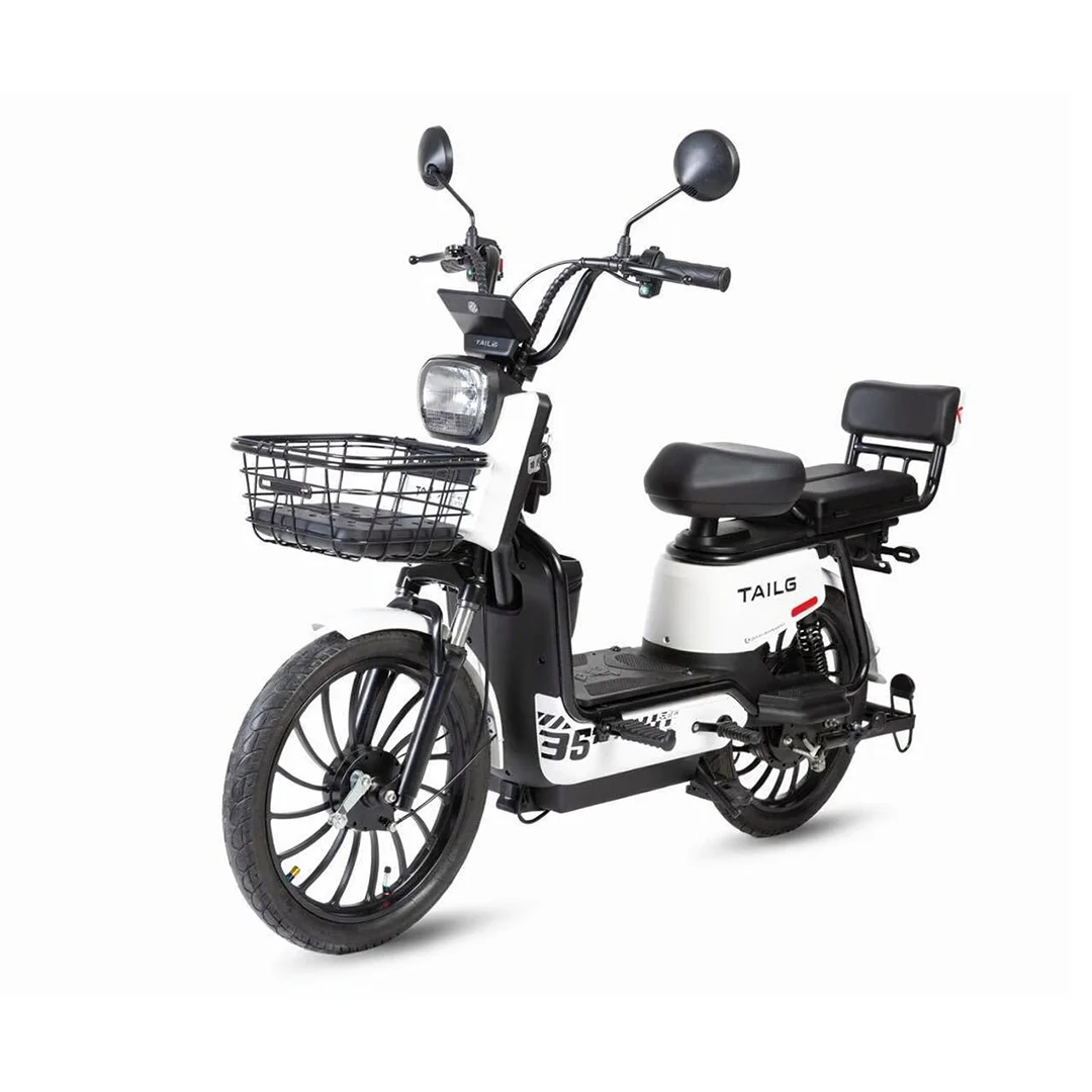 Moto Elétrica TAILG JF35Z 1000W 32km/h Chumbo-Ácido Branca no Paraguai