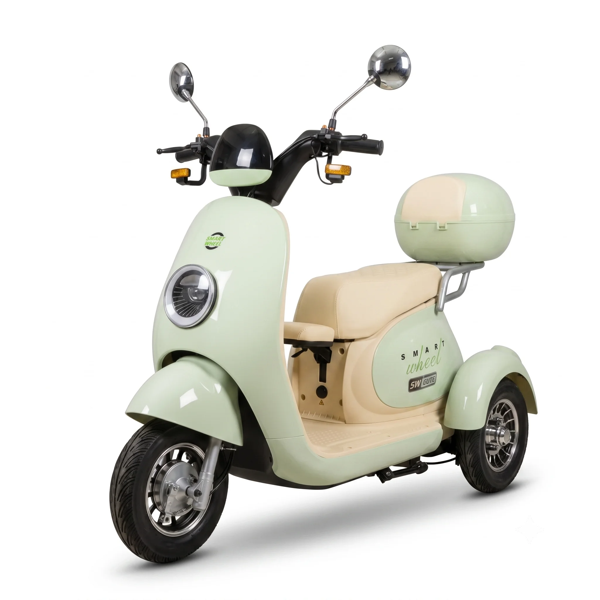 Triciclo Elétrico Smart Wheel Cute 1000W Cristal Red para Adultos no Paraguai