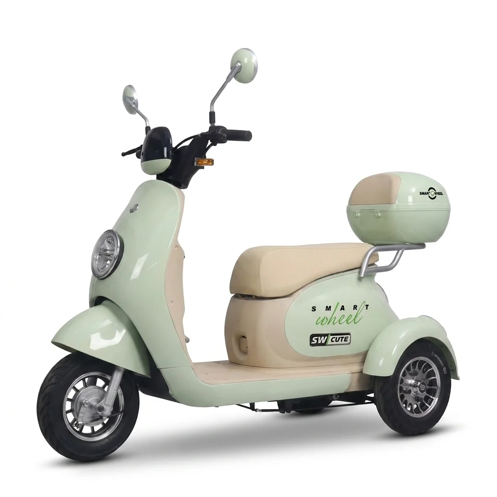 Triciclo Elétrico Smart Wheel Cute 1000W Cristal Red para Adultos no Paraguai