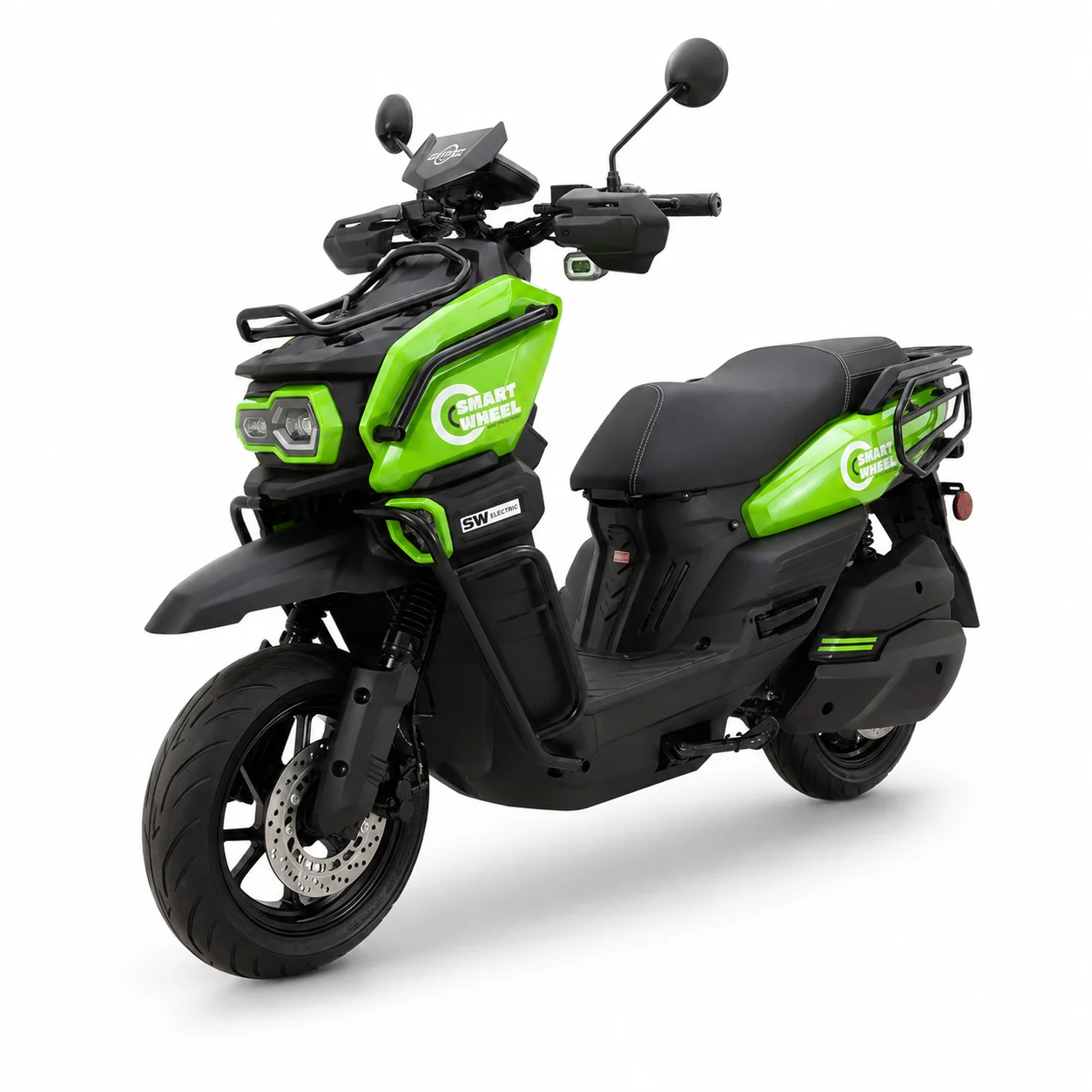 Moto Elétrica Smart Wheel SW Tank Pro 1000W Verde - Autonomia 90km no Paraguai