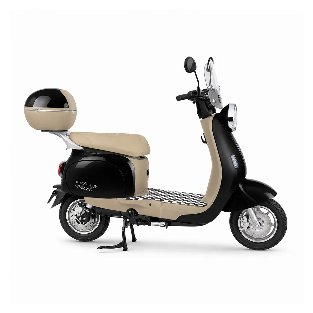 Moto Elétrica Smart Wheel Cappuccino 1000W Retro Vespa no Paraguai