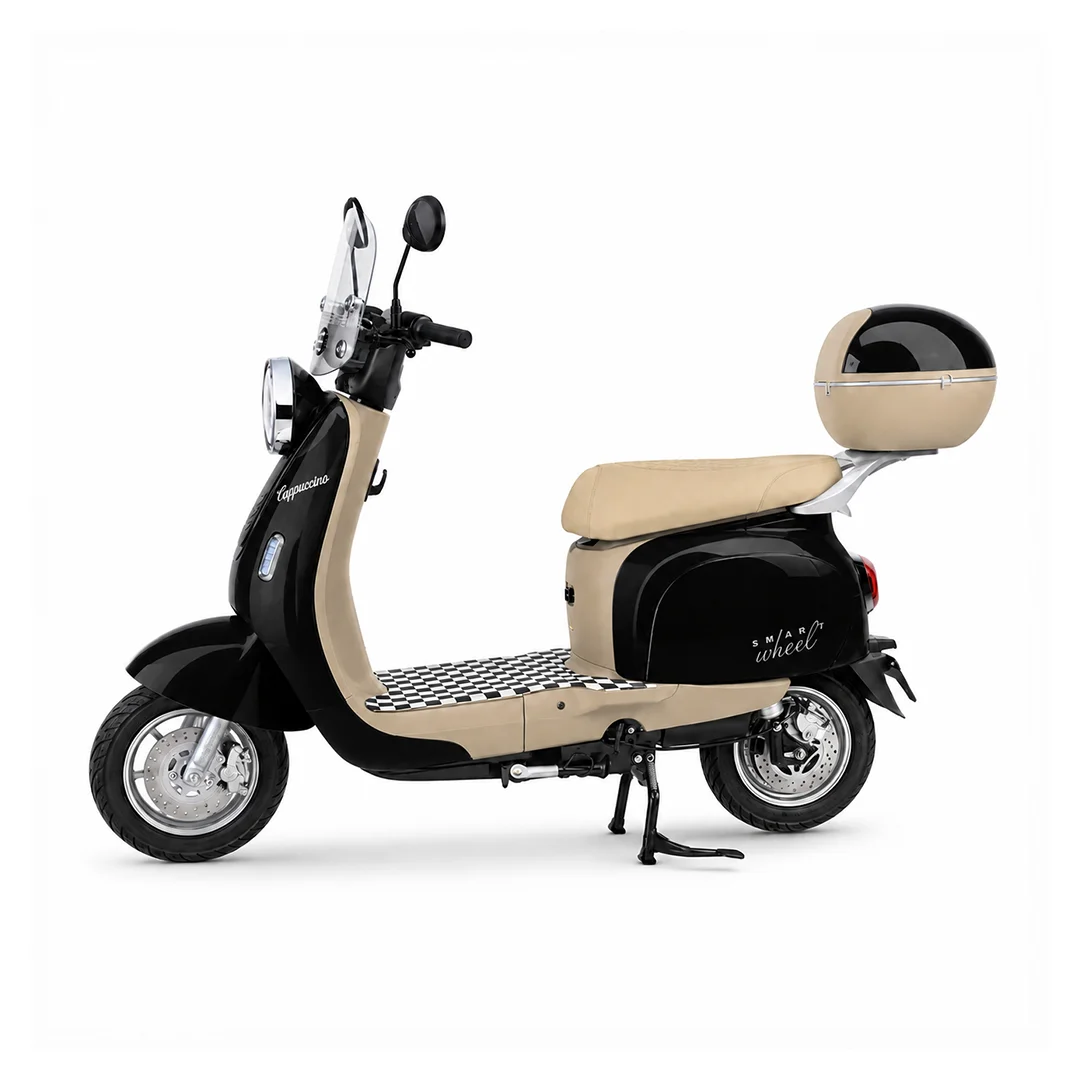 Moto Elétrica Smart Wheel Cappuccino 1000W Retro Vespa no Paraguai