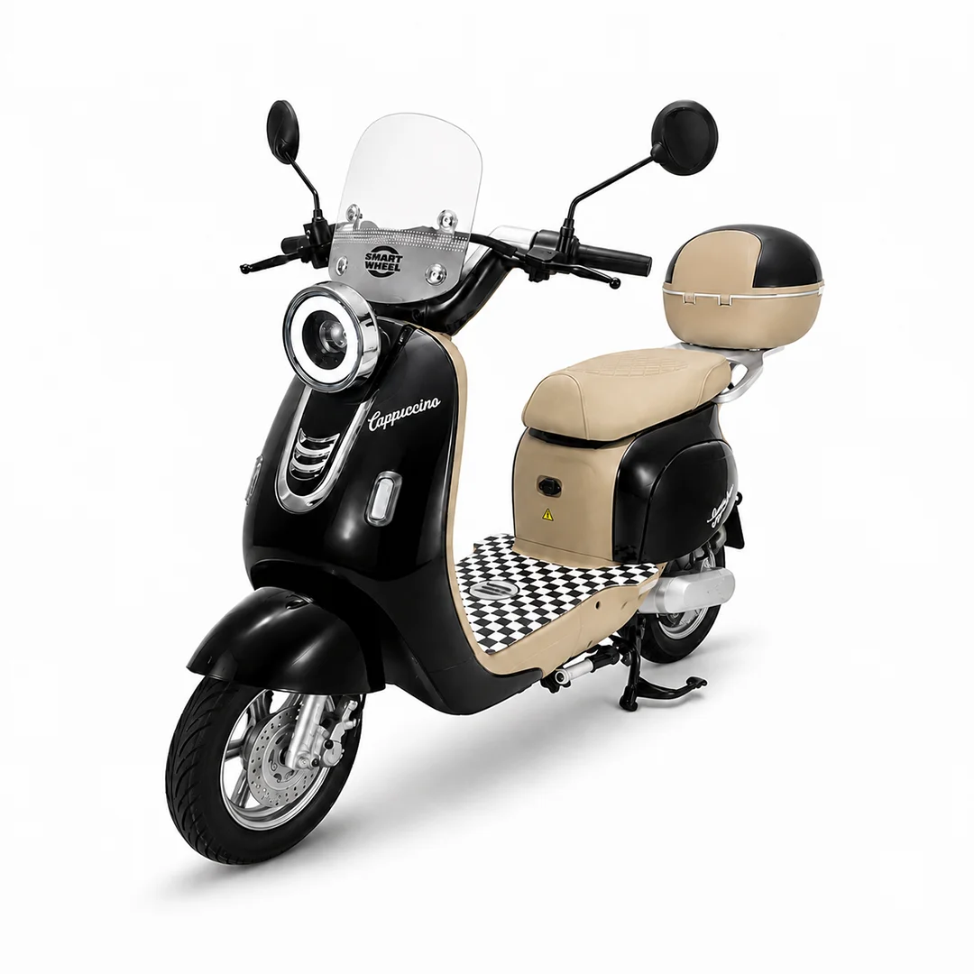 Moto Elétrica Smart Wheel Cappuccino 1000W Retro Vespa no Paraguai
