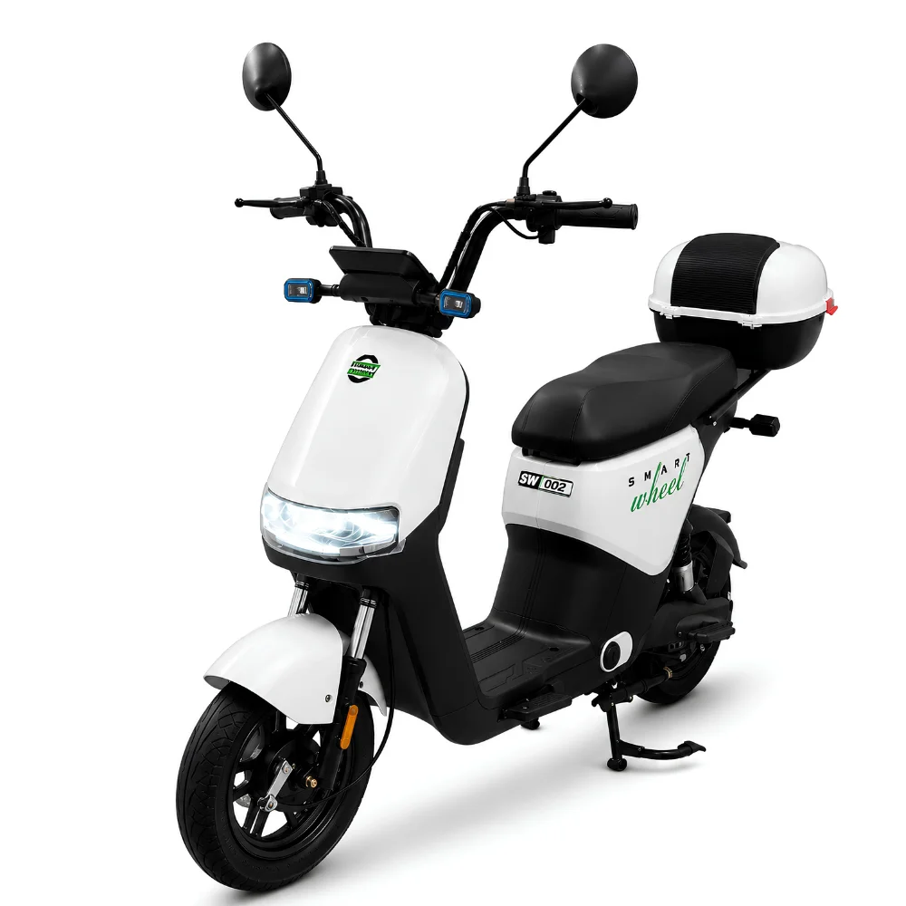 Moto Elétrica Smart Wheel SW 002 1000W 32km/h Branca no Paraguai