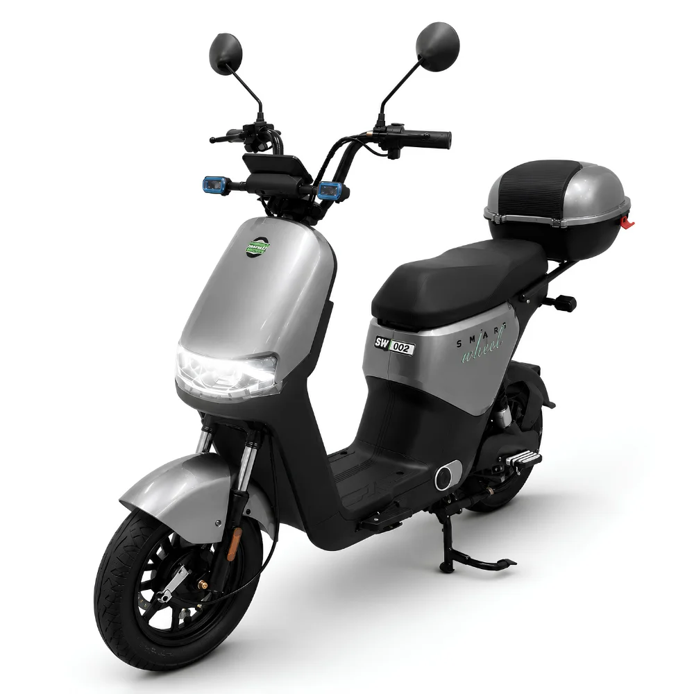 Moto Elétrica Smart Wheel SW 002 1000W 32km/h Cinza no Paraguai