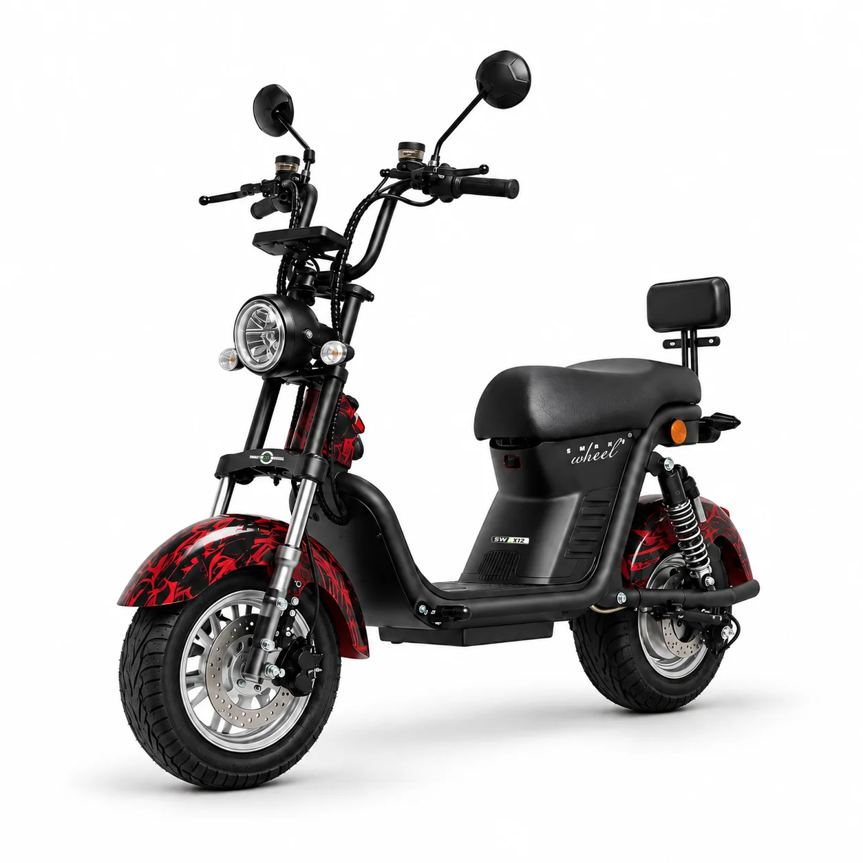 Smart Wheel X12 Chamas: Scooter Elétrico 1000W 32Km/h no Paraguai