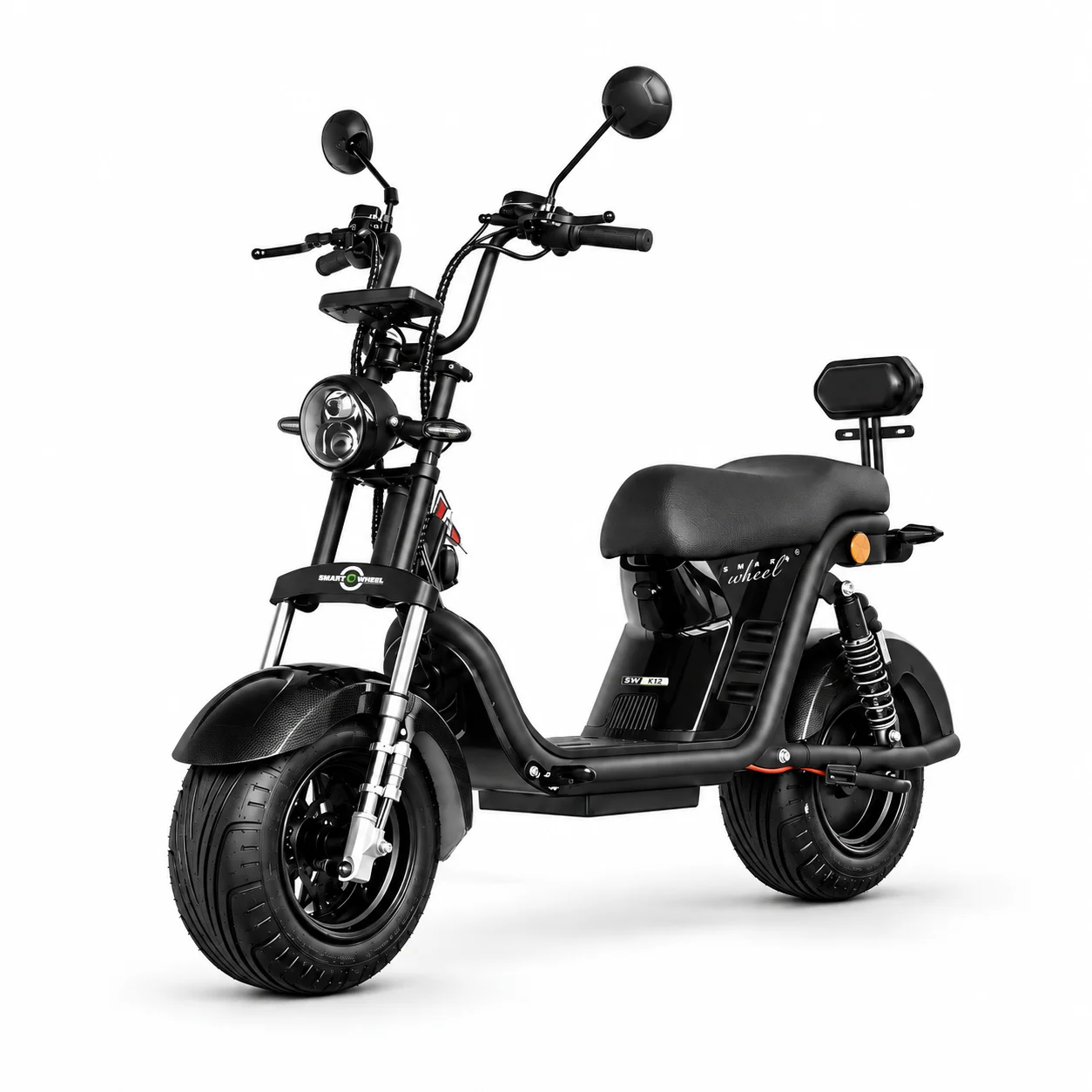 Scooter Elétrico Smart Wheel X12 Preto 1000W 32km/h Autonomia 70km no Paraguai