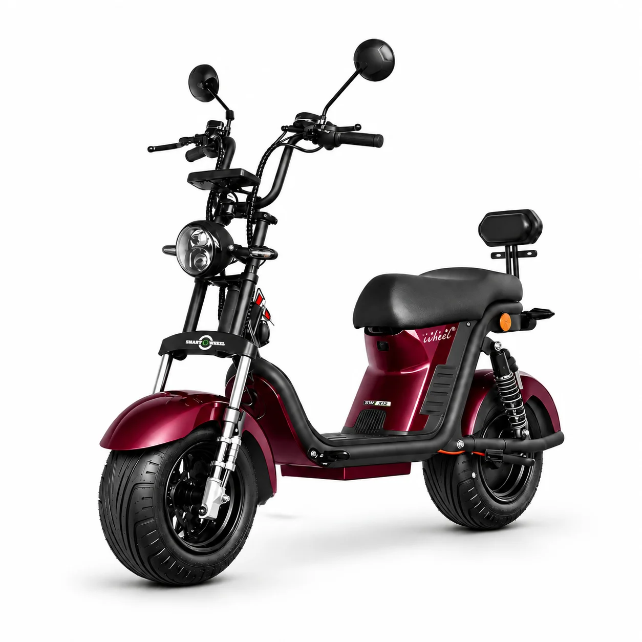 SMART WHEEL X12  BORDO (WINE RED) POWER MOTO ELÉTRICA 1000W – 32km/h
