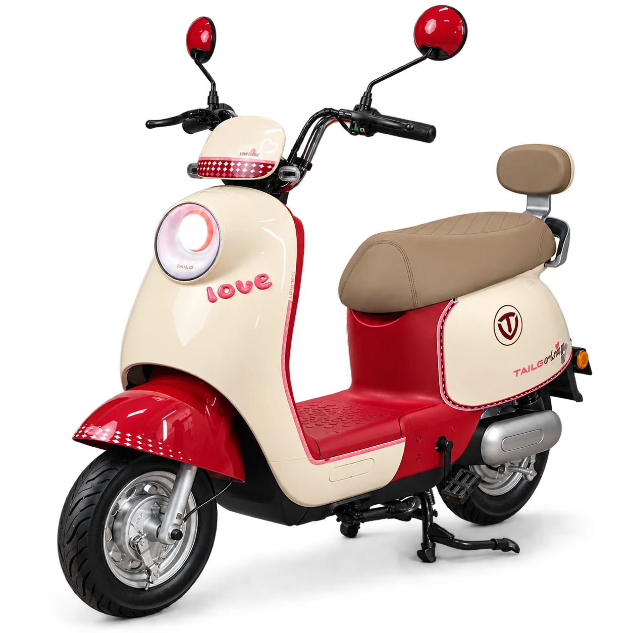 Moto Elétrica Tailg GR52 Love Red 800W 48V20AH 32km/h no Paraguai