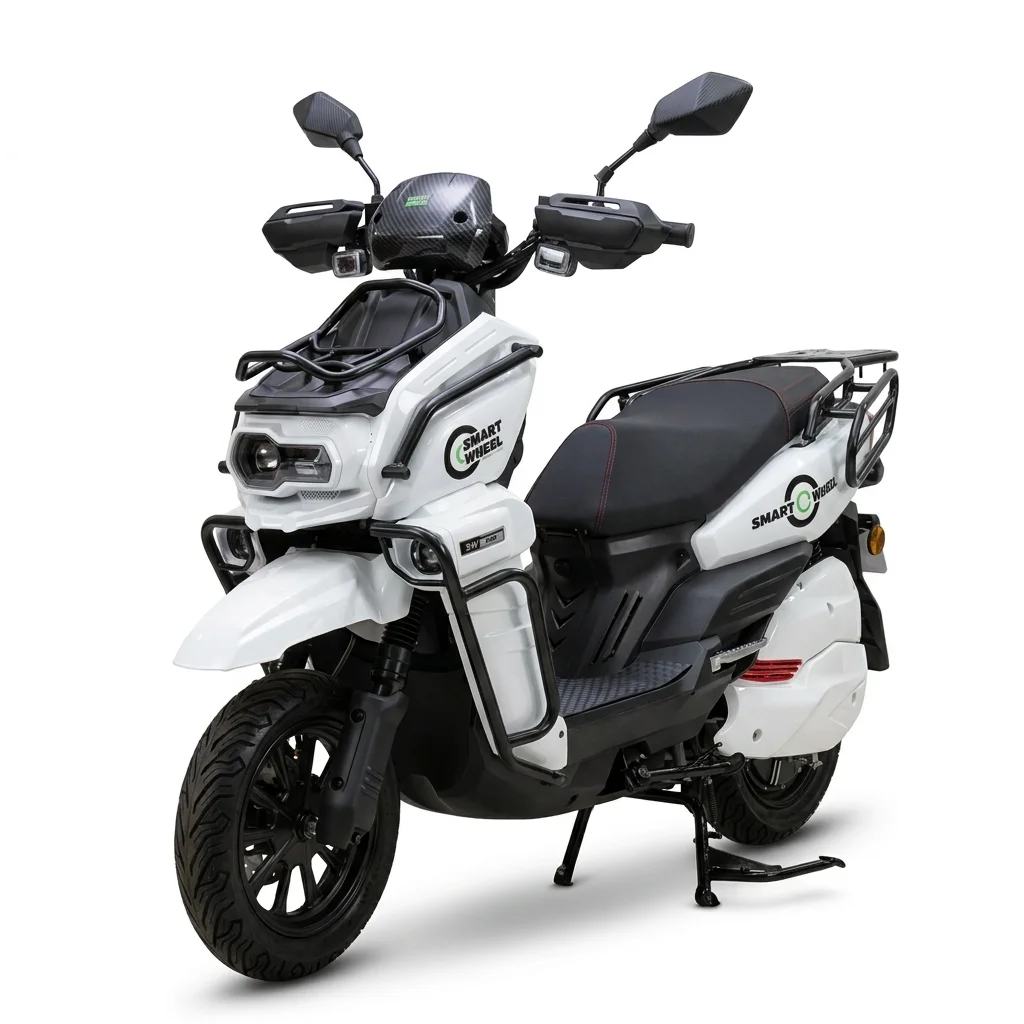 Moto Elétrica Smart Wheel SW Tank White 1000W 32km/h - Autonomia 60km no Paraguai