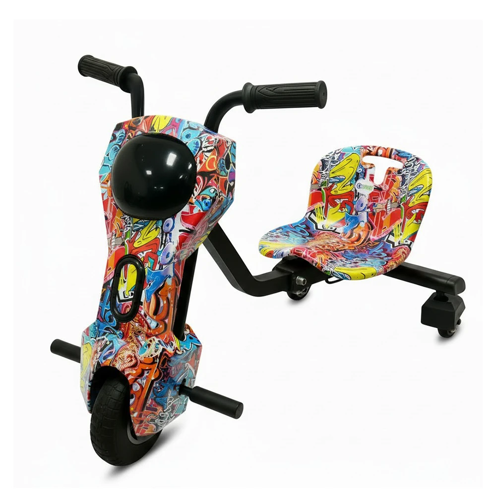 HIP-HOP AZUL SMART WHEEL TRICICLO ELÉTRICO 8.5 SM02 COM BLUETOOTH E LUZES