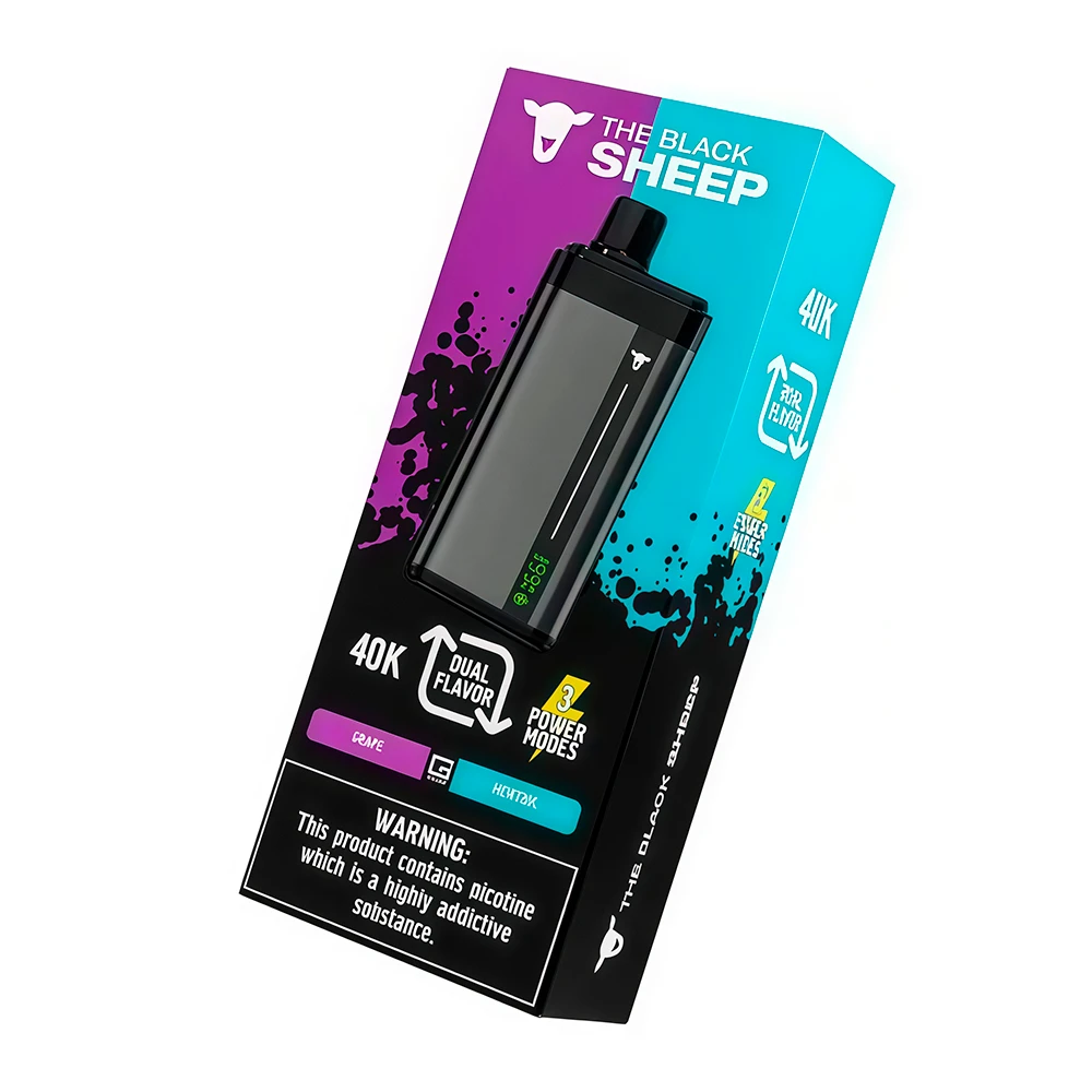 GRAPE/MENTHOL THE BLACK SHEEP DUAL TANK 40000 PUFFS - POD DESCARTÁVEL