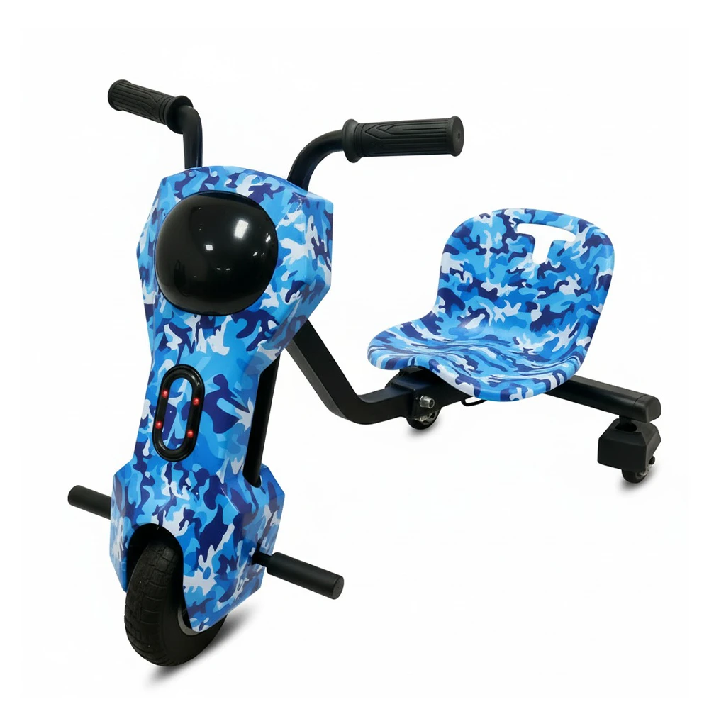 CAMO AZUL SMART WHEEL TRICICLO ELÉTRICO 8.5 SM02 COM BLUETOOTH E LUZES