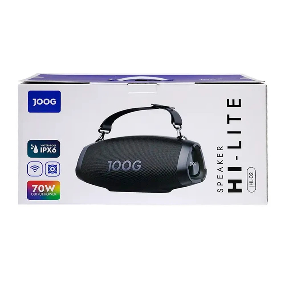 SPEAKER JOOG HI-LITE JHL-02 – 70W BLUETOOTH TWS À PROVA D’ÁGUA IPX6