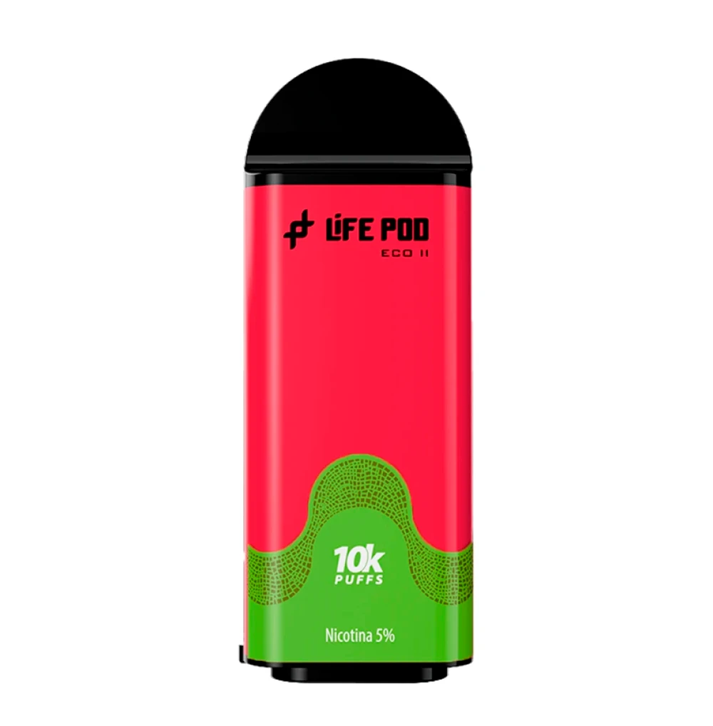 Strawberry Kiwi Life Pod Eco Ii 10000 Puffs Vaporizador Descartável