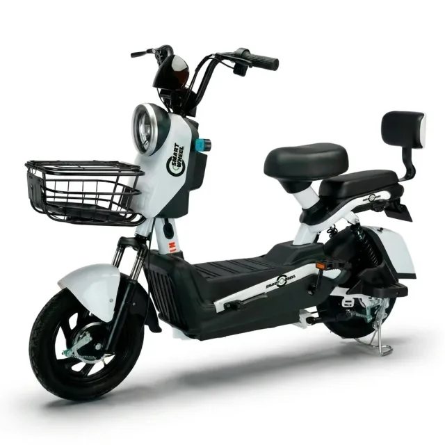 Moto Elétrica Smart Wheel SW 001 Branca 1000W 48V 20Ah Lithium no Paraguai