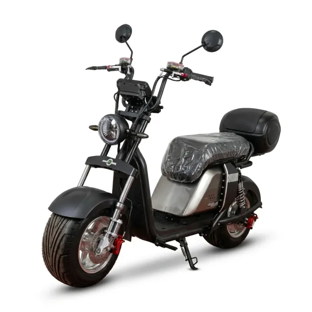 Moto Elétrica Smart Wheel SW701 1000W 32km/h Preta no Paraguai