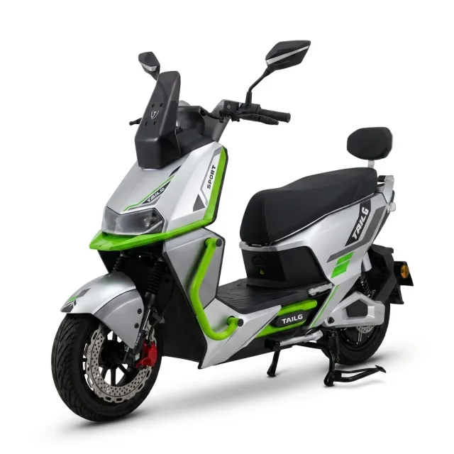 Moto Elétrica TAILG T73 32Km/h Cinza/Verde no Paraguai