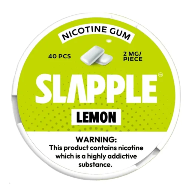 GOMA DE NICOTINA SLAPPLE LEMON - 2MG - 40PCS