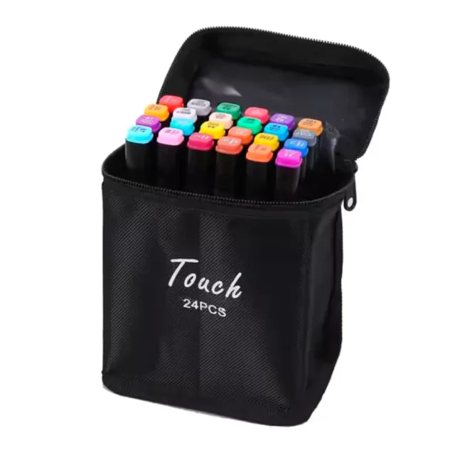 CANETAS COLORIDAS TOUCH KIT 24 PCS