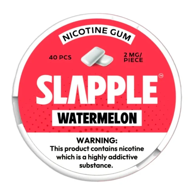 GOMA DE NICOTINA SLAPPLE WATRMELON - 2MG - 40PCS